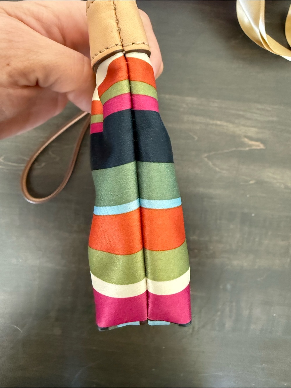 Coach Legacy Satin Striped Legacy Wristlet Clutch. Like New in Box! - Picture 9 of 10